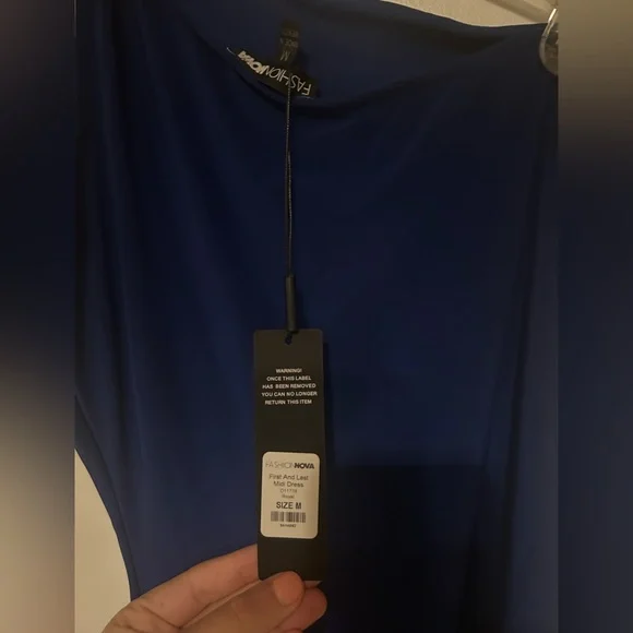 NWT Fashion Nova- First And Last Midi Dress - Royal Blue- Medium - Picture 4 of 7
